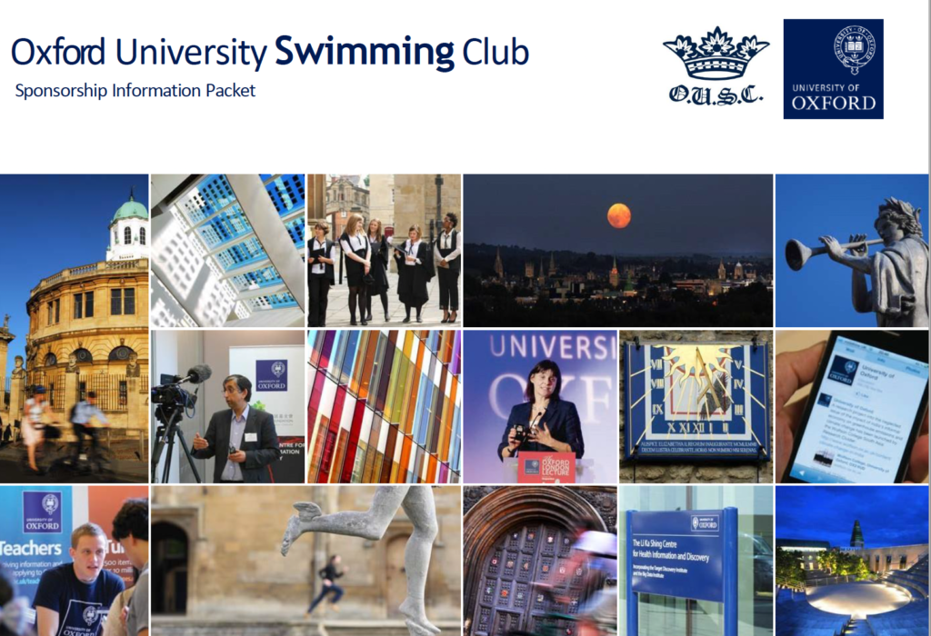 Sponsorship & Donations – Oxford University Swimming Club